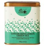 The Indian Chai - Ginger Mint Lemon Green Tea 100 grams with Lemongrass, Spearmint and Ginger for Immunity, Soothes Sore Throat, Helps with Digestion. - Fast UK Delivery