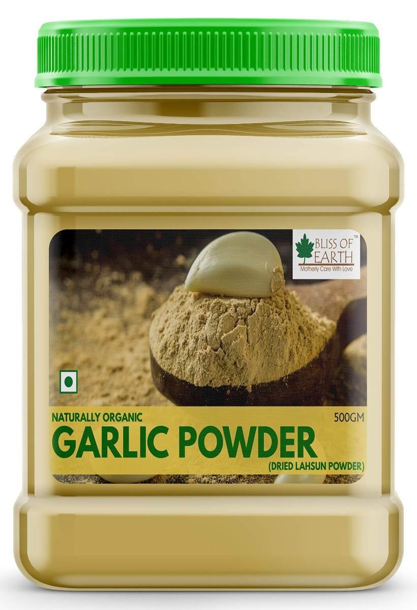 uk81sW5SxYd9L-1.jpg Bliss of Earth Garlic Powder 500gm Naturally Organic Dried For Cooking - Fast UK Delivery - Image 1