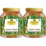 Dhampurgreen Jaggery Powder, 1.5Kg (750Gx2) | Desi Shakkar | Chemical Free | Sugar Substitute | Free From Preservatives | No Added Sulphur - Fast UK Delivery