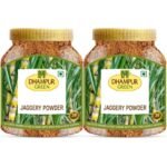 Dhampurgreen Jaggery Powder, 1.5Kg (750Gx2) | Desi Shakkar | Chemical Free | Sugar Substitute | Free From Preservatives | No Added Sulphur - Fast UK Delivery