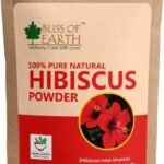 Bliss of Earth 100% Pure & Natural Hibiscus Powder | 100GM | Makes Hair Stronger & Thicker | Controls Ageing | Cures Acne & Pimples | - Fast UK Delivery