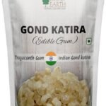 Bliss of Earth Gond Katira Pure Organic Edible Gum Tragacanth Gum Gond for Laddu Making & Sweets (200Gm) - Fast UK Delivery
