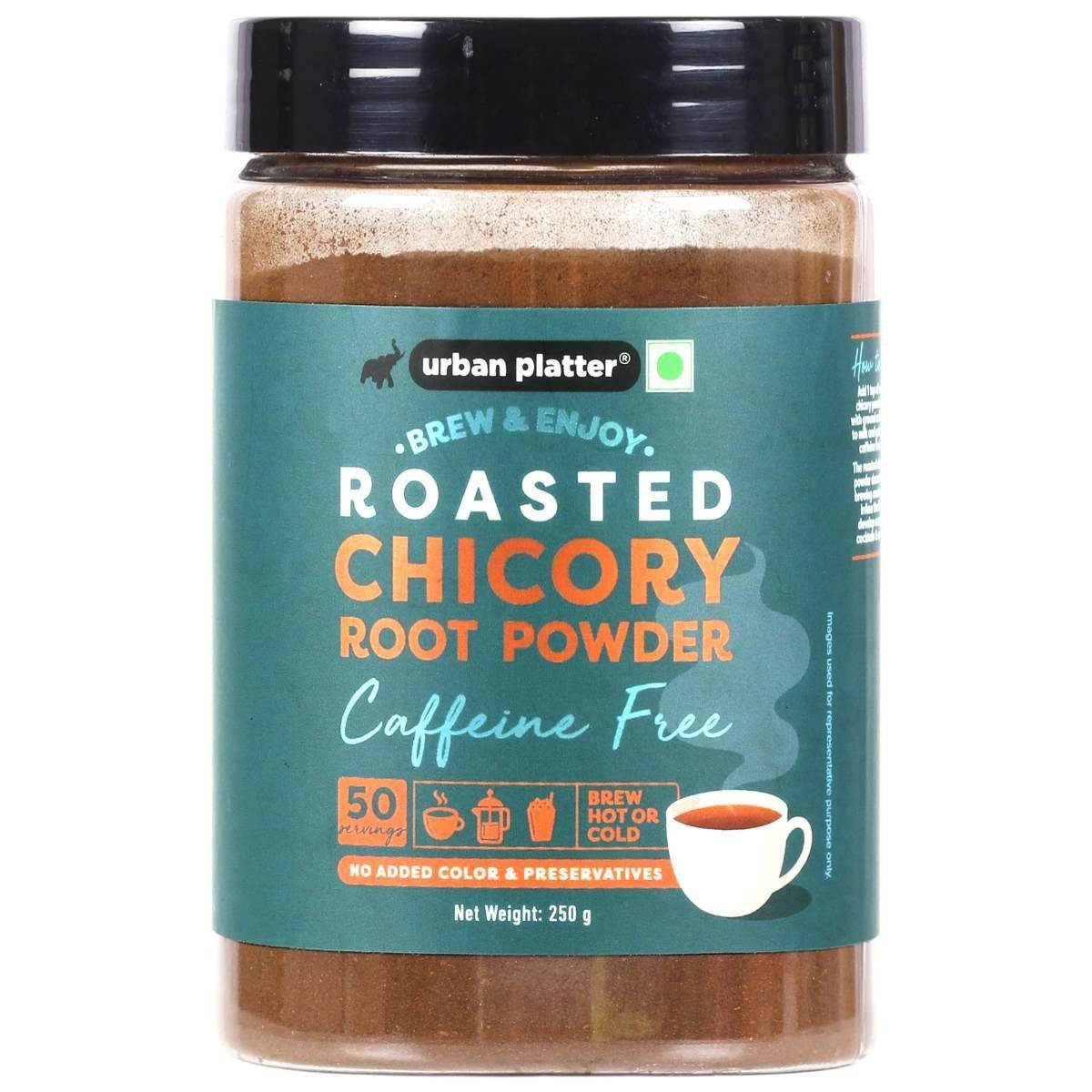 uk81vRFwGrTJL-1.jpg Urban Platter Roasted Chicory Root Powder, 250g (Caffeine Free Coffee Substitute, Roasted and Ground to Perfection, Brew with Coffee and Other Beverages) - Fast UK Delivery - Image 1