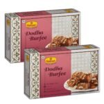 Haldiram's Nagpur Dodha Burfee, 1 kg (500 g x Pack of 2) - Fast UK Delivery