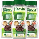 Bliss of Earth Stevia Powder, Organic Sugar Free Zero Calorie Sweetener Diabetic and Keto Friendly 99.8% Purity Vegetarian Gluten Free Quick Dissolve 200g Jar Pack of 3 - Fast UK Delivery