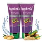 Medimix Ayurvedic Natural Glow Face Wash for youthful and glowing skin | With Sugarcane and Ginger | 100 ml (Pack of 2) - Fast UK Delivery