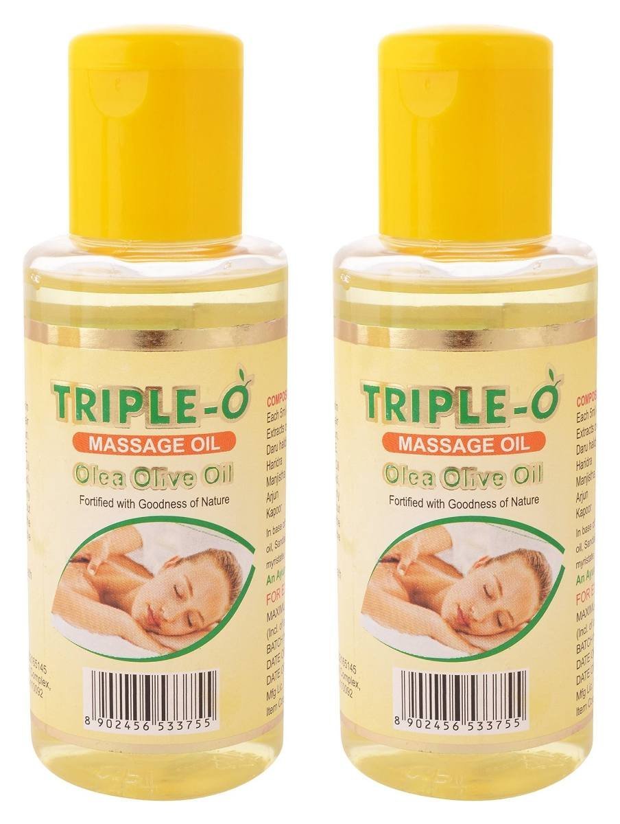 uk9127XhUSLAL-1.jpg SBL Triple - O Massage Oil with Olea Olive oil (Combo of Two 200 ml pack) - Fast UK Delivery - Image 1
