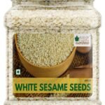Bliss of Earth Organic Sesame Seeds 600 gm White For Eating, Raw Til Seeds - Fast UK Delivery