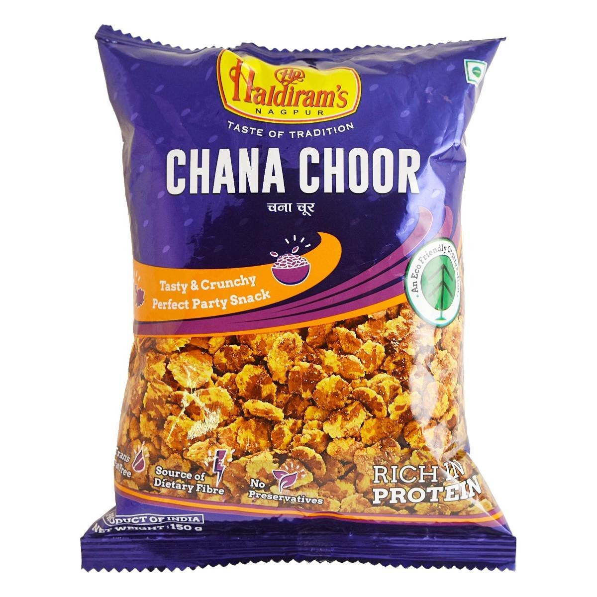 uk91JCWYZfXgL-1.jpg Haldiram's Nagpur Chana Choor, 150g - Fast UK Delivery - Image 1