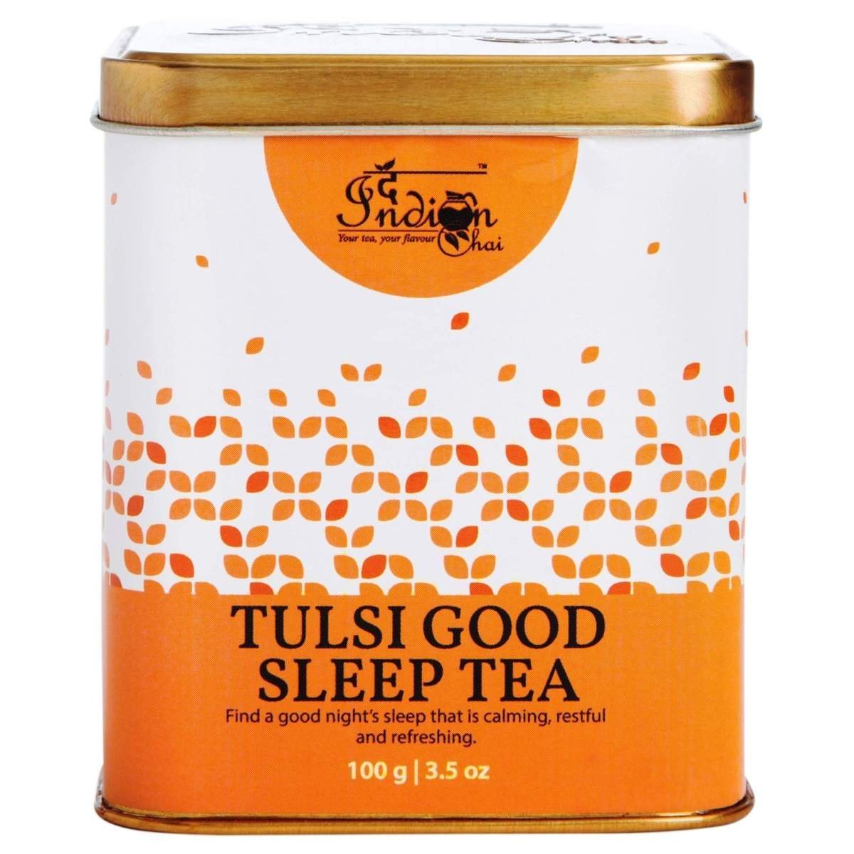 uk91MCKl1xcL-1.jpg The Indian Chai - Tulsi Good Sleep Tea 100g - Fast UK Delivery - Image 1