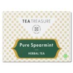 Tea Treasure Spearmint Herbal Tea Bags | Spearmint Tea for PCOS, PCOD, Unwanted Hair | Boosts Immunity | Improves Digestion | Reduces Stress | Rich in Antioxidants (50 Pyramid Tea Bags) - Fast UK Delivery