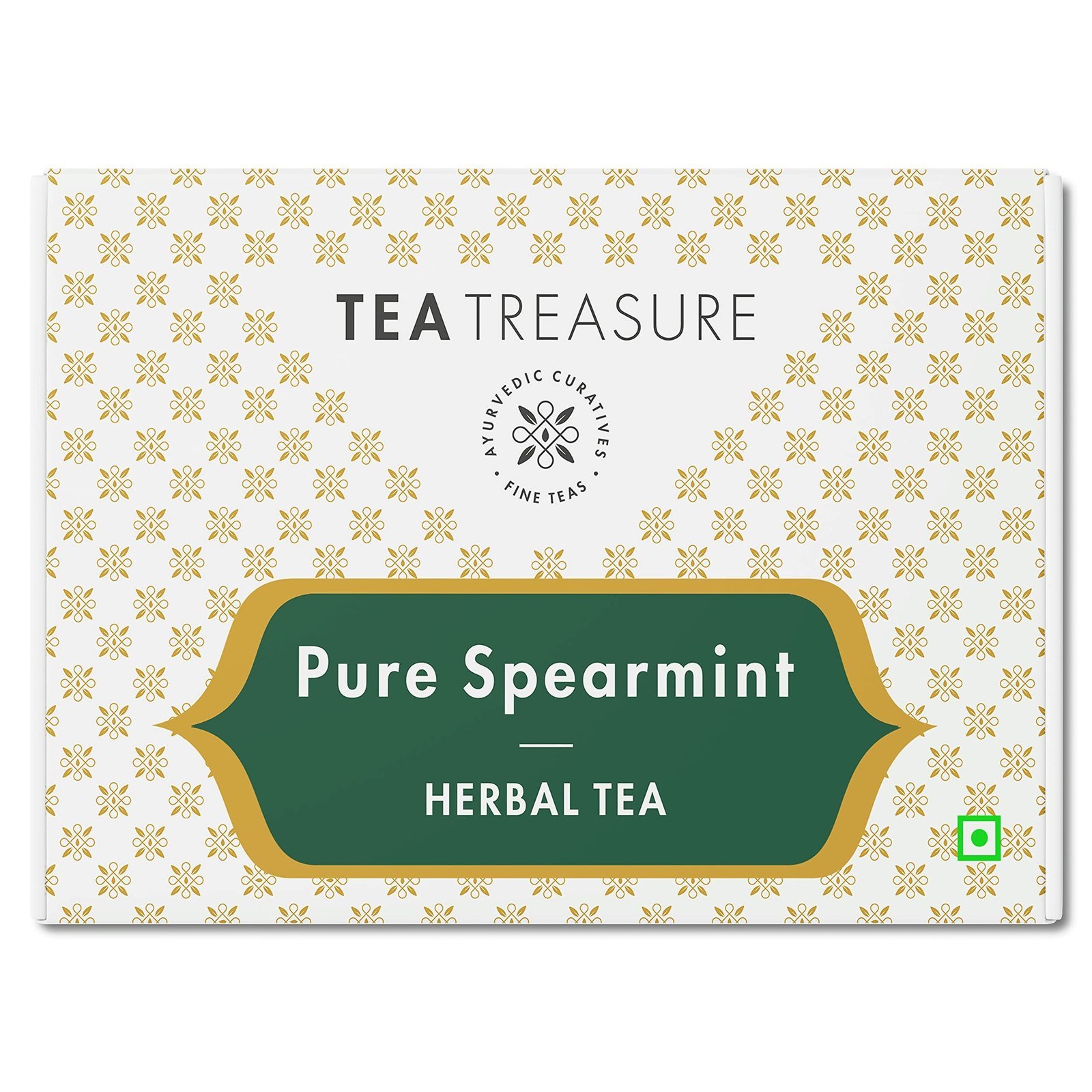 uk91MR0FNzHIL-1.jpg Tea Treasure Spearmint Herbal Tea Bags | Spearmint Tea for PCOS, PCOD, Unwanted Hair | Boosts Immunity | Improves Digestion | Reduces Stress | Rich in Antioxidants (50 Pyramid Tea Bags) - Fast UK Delivery - Image 1