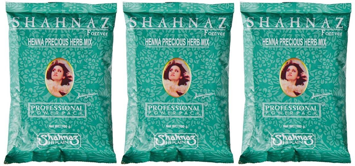 uk91O8GfeuRL-1.jpg Shahnaz Husain Professional Power Henna | Precious herb Mix | Henna Powder | Amla | Neem | Shikakai | Babul Gond | Mehndi | 100g x 3 - Fast UK Delivery - Image 1
