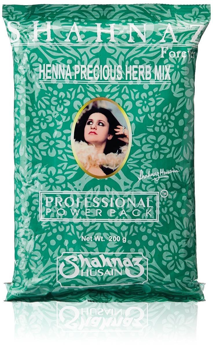 uk91Pr8zBp4sL-1.jpg Shahnaz Husain Henna Precious Herb Mix | 200g | Green (Pack of 3) - Fast UK Delivery - Image 1