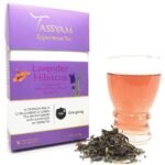 Tassyam Green Tea, Lavender Hibiscus, 50 Grams | Luxury Box - Loose LeaF - Fast UK Delivery