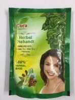 Cura Herbal Mehandi (Enriched with Green Tea, Aloe Vera, Habiscus) 100gms (Pack of 3) 300gms - Fast UK Delivery