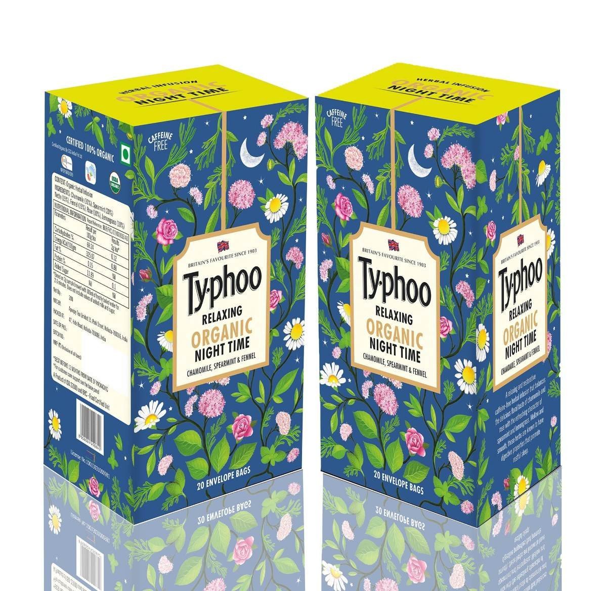 uk91Yqlvr-btL-1.jpg Typhoo Organic Herbal Infusion Night Time 20 Tea Bag Pack Of 2 - Fast UK Delivery - Image 1