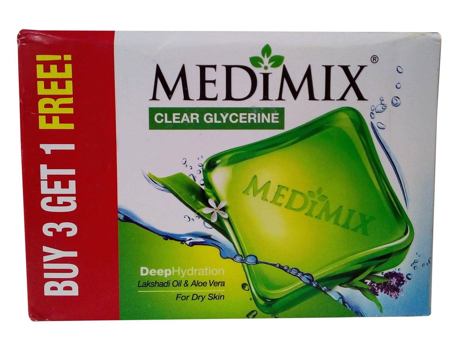 uk91d-F8KZ7AL-1.jpg Medimix Clear Glycerine Soap - Deep Hydration, 400g Promo Pack - Fast UK Delivery - Image 1