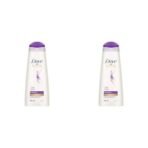 Dove Daily Shine Shampoo 340 ml|| For Dry and Damaged Hair|| Strengthening Shampoo Gives Smooth and Strong Hair - Mild Daily Shampoo for Men & Women (Pack of 2) - Fast UK Delivery - Image 2