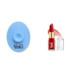 Glam 21 Silicone Face Cleanser Scrubber (Small) Jelly Pop fruity gel lipstick| Moisturising Glossy Finish Gives a Natural Colour Lightweight 02- Strawberry Red, 3.5gm - Fast UK Delivery - Image 2