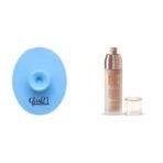 Glam 21 Silicone Face Cleanser Scrubber (Big) Velvet Touch Oil Control Silk Foundation|Waterproof, High Coverage|SPF 35 Long Lasting|Almond-50gm - Fast UK Delivery - Image 2