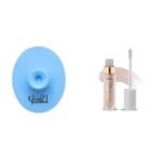 Glam 21 Silicone Face Cleanser Scrubber (Big) Lip Plumper With Hyaluronic Acid Lightweight Lip Gloss With High Shine Glossy Finish For Fuller And Plump Lips 04 Nude Shimmer - 5 Gm - Fast UK Delivery - Image 2