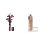 Glam 21 Lip Seduction Non- Transfer Crayon Lipstick|Mauve|13 Velvet Touch Oil Control Silk Foundation|Waterproof, High Coverage|SPF 35 Long Lasting|Beige-50gm - Fast UK Delivery - Image 2