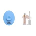 Glam 21 Silicone Face Cleanser Scrubber (Small) Lip Plumper With Hyaluronic Acid Lightweight Lip Gloss With High Shine Glossy Finish For Fuller And Plump Lips 04 Nude Shimmer - 5 Gm - Fast UK Delivery - Image 2