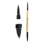 KINDED Lip Liner and Lip Filler Double Sided 2 in 1 Lipstick Gloss Applicator Brush Professional Series for Makeup with Smooth Soft Synthetic Bristles Anti Rust Aluminium Ferrule Wooden Handle Grip - Fast UK Delivery - Image 2