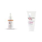 O3+ Vitamin C Serum Glow- Face & Neck Serum- Combination Skin-30ml & O3+ Brightening and Whitening Face Wash Combo - Fast UK Delivery - Image 2