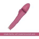 Plum Butter Creme Matte Lipstick | Creamy Matte Finish | Highly Pigmented | With Shea Butter, Rosehip Oil & Vitamin E | 100 Vegan & Cruelty Free | 123 Pinkadoodle - Fast UK Delivery - Image 3