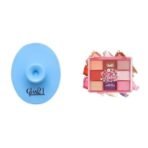 Glam 21 Silicone Face Cleanser Scrubber (Big) Floral Hues 9 In 1 Eyeshadow Palette Highly Pigmented Smudge-Proof (7.5 gm) 04- Lotus - Fast UK Delivery - Image 2
