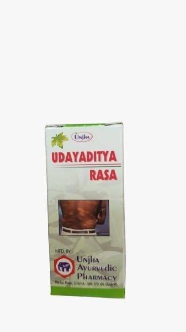 uk31-Y0zPyE1L-1-1.jpg Unjha's Udayaditya Ras Tablet - 80 (40 * 2) Tabs | Ayurvedic Health Supplement | Supports Digestive Health | Boosts Immunity | Natural Detoxification | Herbal Remedy for Overall Well-being - Image 1