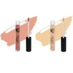 KINDED Liquid Concealer Full Coverage Colour Corrector Contour Waterproof HD Pro Master Series for Dry & Oily Skin Dark Circles & Spots (Creamy Matte, Peachy Orange & Cream Cushion Combo, 6 ml each) - Fast UK Delivery - Image 2