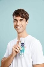 NIVEA MEN Fresh Kick Shaving Foam (200ml), Refreshing Shaving Foam, Shaving Foam for Men Infused with Mint & Cactus Water, Mens Shaving Foam - Fast UK Delivery - Image 3