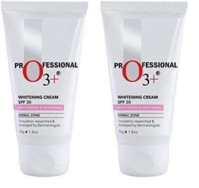 uk310h2Fxeu3L-1-1.jpg O3+ Whitening Face Cream SPF 30 Sunscreen for Skin Brightening, UVA UVB & Sun Tan Protection, 50g (Pack of 2) - Fast UK Delivery - Image 1