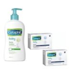 Cetaphil Baby Daily Lotion, 400ml and Baby Mild Bar 75g (Pack of 2) - Combo, White - Fast UK Delivery