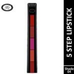 Fashion Colour 5-in-1 Lipstick | Five Shades In One (7.5gm) | Long Lasting, Matte Finish| Non Drying Formula with Intense Color Payoff | Compact & Easy to Use | (Shade 3) - Fast UK Delivery - Image 7