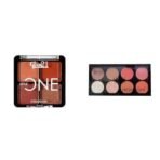 Glam 21 Little One 4-in-1 Eyeshadow Palette Ultra pigmented, |Little Lady-04 Blush Highlighter Palette Silky pigments for long lasting shimmer look suitable for all skin tone 24 gm - Amaze-02 - Fast UK Delivery - Image 2