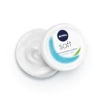 NIVEA Soft Light Moisturizer, 300 ml, for Face, Hand & Body, Non-Greasy Cream with Vitamin E & Jojoba Oil for Instant Hydration - Fast UK Delivery - Image 2