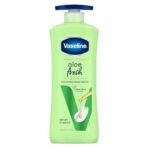 Vaseline Aloe Fresh Body Lotion,24 HR Long Lasting Moisturisation with Aloe Vera extract and Menthol, 600ml - Fast UK Delivery - Image 2