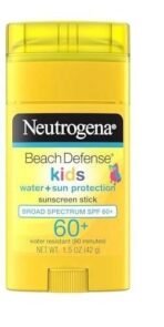 Neutrogena Beach Defense Kids Sunscreen Stick For All Skin Types SPF 60+ 42g - Fast UK Delivery - Image 2
