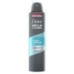Dove Men+Care Clean Comfort Dry Spray Antiperspirant Deodorant, Up To 48 hrs Protection From Sweat & Odour, Dermatologically Proven, Soothes & Moisturises Skin, Long-Lasting Crisp Fragrance, 250 ml - Fast UK Delivery - Image 2