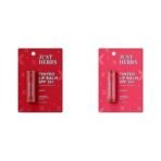 Just Herbs Tinted Lip Balm for Men and Women with SPF 20+ for Dark Lips to Lighten 4 g (Cherry) & Tinted Lip Balm for Men and Women with SPF 20+ for Dark Lips to Lighten 4 g (Beetroot) Combo - Fast UK Delivery - Image 2