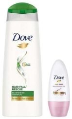 Dove Hair fall Rescue Shampoo, 180 ml & Dove Eventone Deodorant Roll On For Women, Antiperspirant Underarm Roll On Removes Odour, Keeps Skin Fresh & Clean, Alcohol Free, Paraben Free, 50 ml - Fast UK Delivery - Image 2