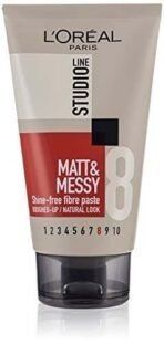 L'Oreal Paris Studio Line Natural Clear Gel Normal Strength 150ml (Matt & Messy No. 8) - Fast UK Delivery
