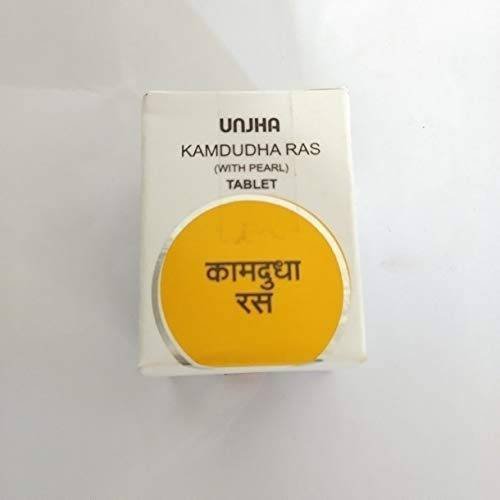 uk319KuX95CaL-1-1.jpg Unjha Pharmacy Unjha Kamdudha Ras(M.Y)30 Tablets - Image 1