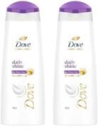 Dove Daily Shine Shampoo - For Dull And Frizzy Hair, Makes Hair Soft, Shiny And Smooth, 180 ml (Pack of 2) - Fast UK Delivery