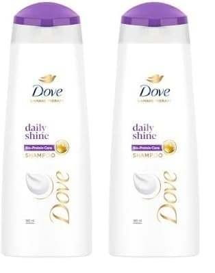 uk319gSLwCGL-1.jpg Dove Daily Shine Shampoo - For Dull And Frizzy Hair, Makes Hair Soft, Shiny And Smooth, 180 ml (Pack of 2) - Fast UK Delivery - Image 1