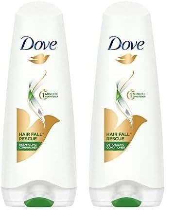 uk319i7ZwIofL-1-1.jpg Dove Hair Fall Rescue Hair Conditioner with Sunflower Oil and Moisture Lock Technology, For Hair Fall Control and Silky, Smooth Hair, 175 ml (Pack of 2) - Fast UK Delivery - Image 1